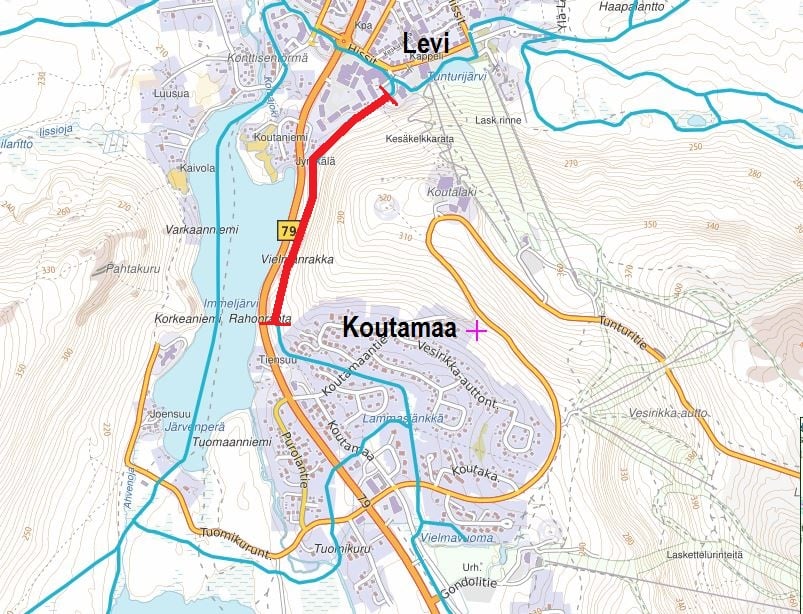 levi koutamaa kartta Cross Country Skiing levi koutamaa kartta