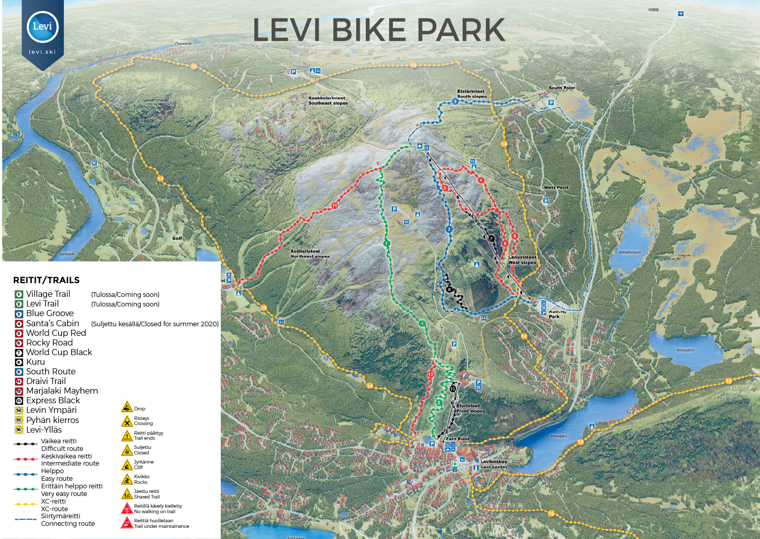 levi kartta Levi Bike Park